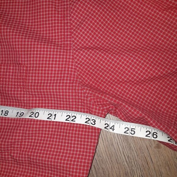 Men's Tommy Hilfiger Red Button Down Shirt Large - Picture 6 of 8